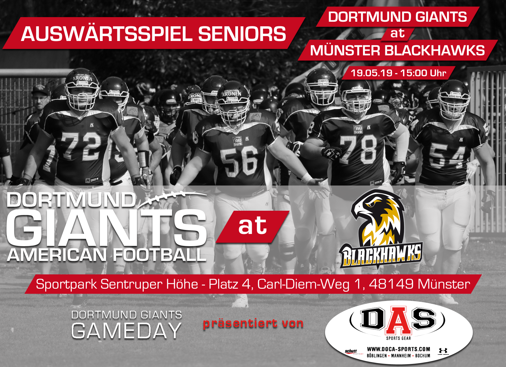 AS Seniors vs MÜNSTER BLACKHAWKS 19052019 Logo